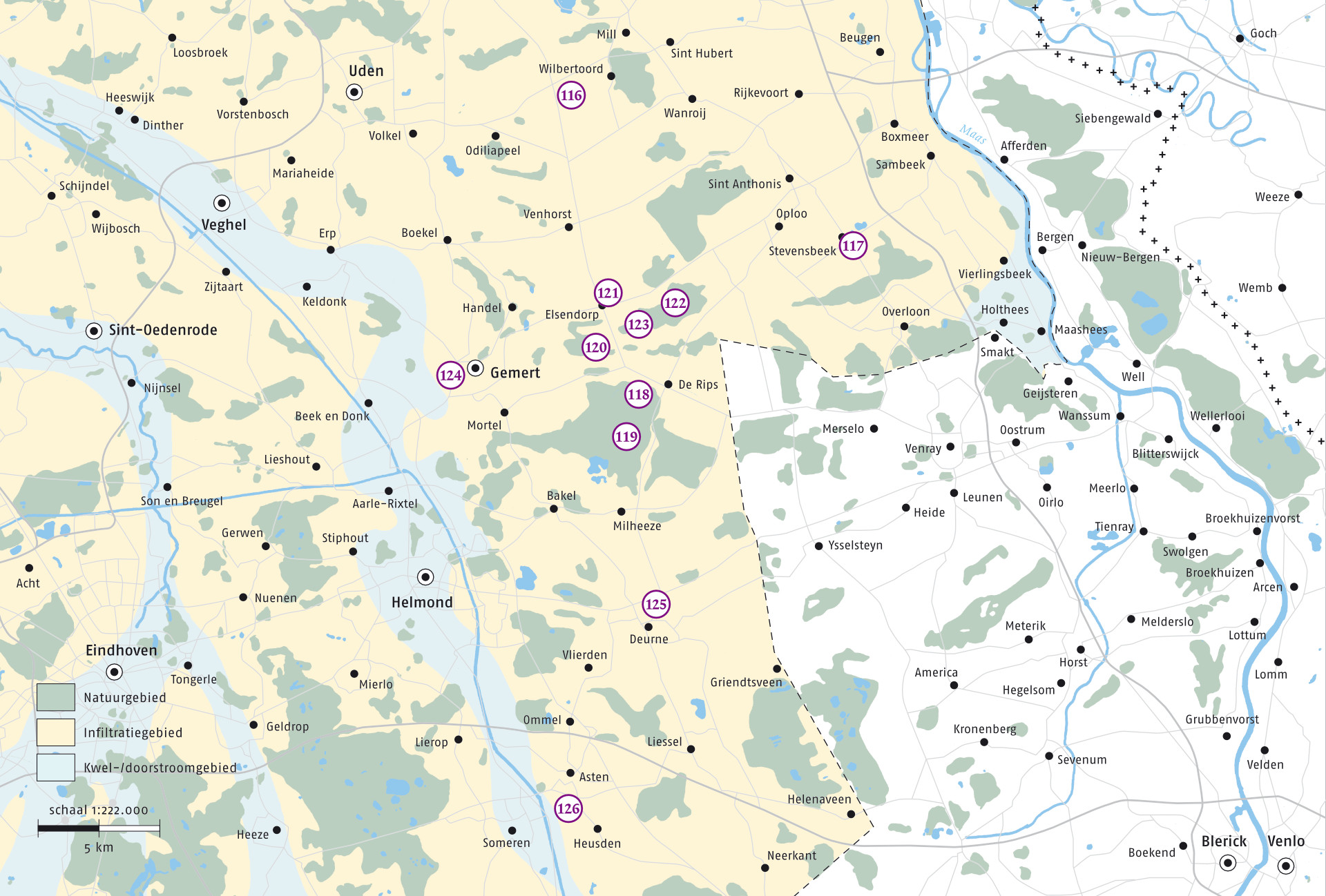 Estates in the province of Noord Brabant - Location estates in the Peel.